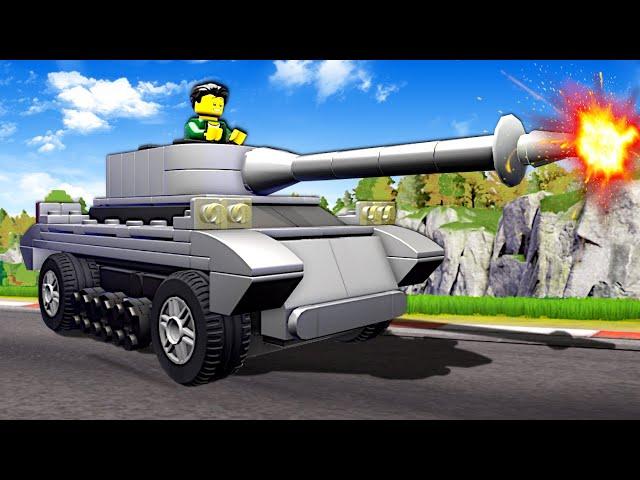 I Built a LEGO TANK to Destroy Cars! (Lego 2k Drive)