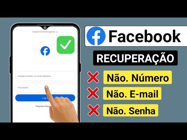 Como recuperar conta do Facebook sem e-mail e número de telefone 2025 | fb id recuperar