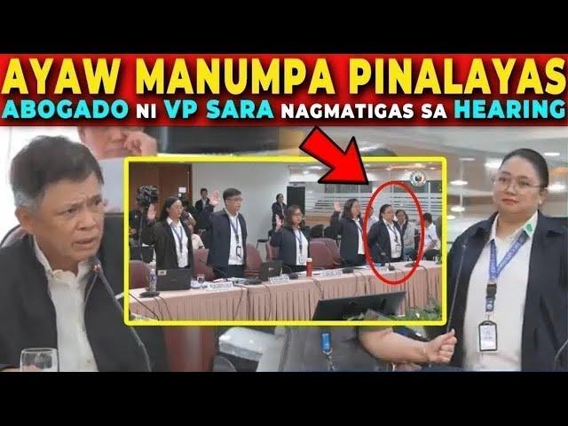  NAPAHIYA ABOGADO ni VP SARA, PINALAYAS ng mga CONGRESSMAN dahil AYAW MANUMPA!  | Jevara PH