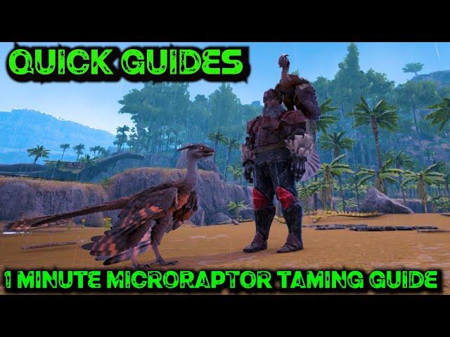 Ark Quick Guides - Microraptor - The 1 Minute Taming Guide!