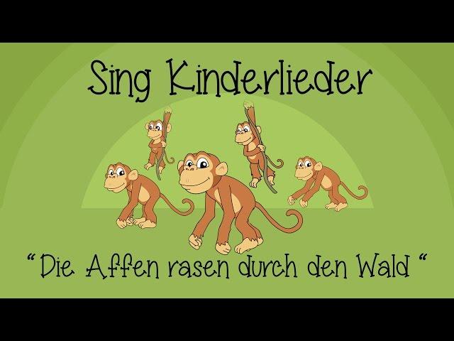 Die Affen rasen durch den Wald - Kinderlieder zum Mitsingen | Sing Kinderlieder