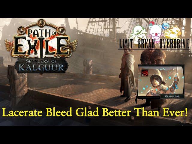 [POE] Lacerate Bleed Gladiator League Starter Build Guide - 3.25 Settlers of Kalguur