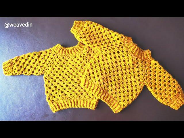 How to Crochet for beginners, Crochet Baby Sweater