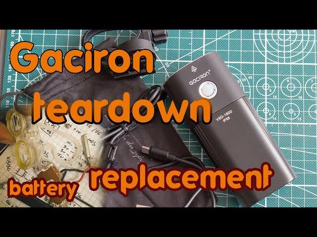 Gaciron v9d 1600 teardown. Battery repack