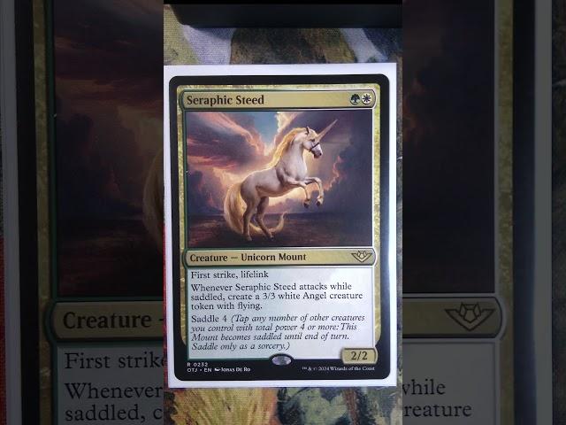 Seraphic Stead - Unicorn Mount #mtg #magicthegathering #commander #mtgcommander #card