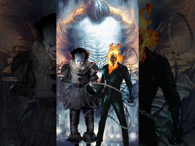 pennywise vs Ghost Rider #marvel #shorts #avengers