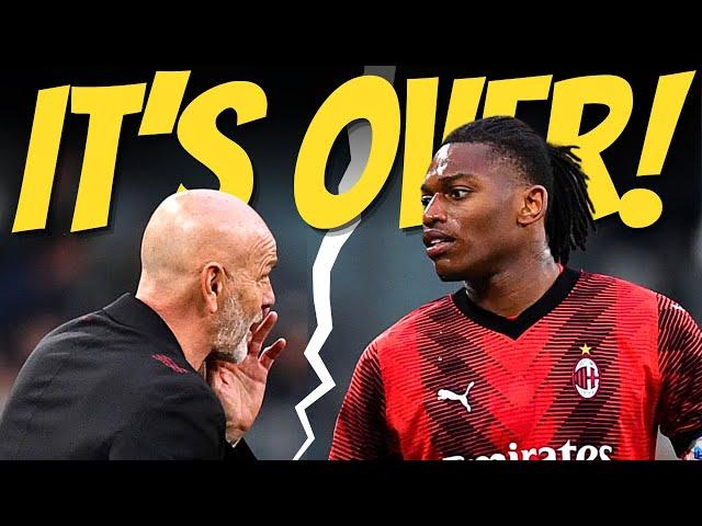 Tension visible between star Rafael Leão and Stefano Pioli at the San Siro!