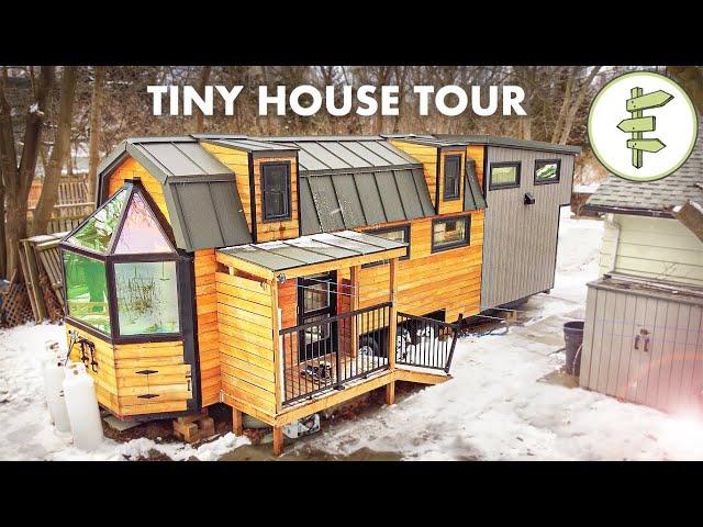 Impressive Custom Tiny House with Super Unique Design Features - FULL TOUR