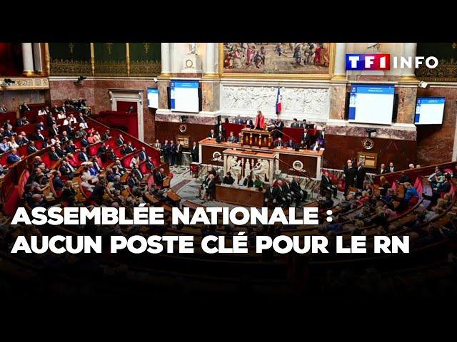 Assemblée nationale : aucun poste clé pour le Rassemblement national