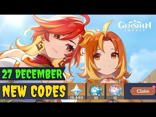 27 New Codes️GENSHIN IMPACT REDEEM CODES 2024 - GENSHIN IMPACT CODES 2024 - GENSHIN CODE REDEEM