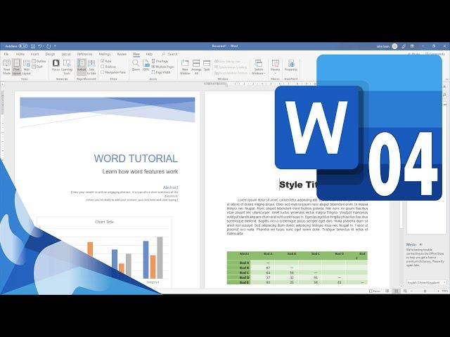 Microsoft word tutorial Tables (4)