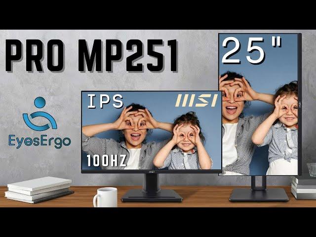 MONITOR IPS BARATO - MSI PRO MP251 FULL HD 1080P 25 PULGADAS