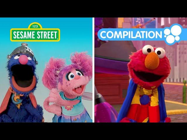 Elmo & Friends Play Superheroes! | Sesame Street Compilation