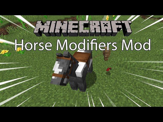 Minecraft Mod พรีวิว - Mod แต่งม้า | Horse Modifiers Mod [1.14.4]