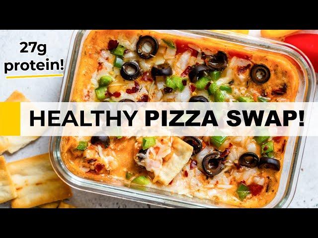 COTTAGE CHEESE PIZZA BOWL | healthy, high-protein comfort food