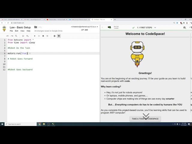 Codebot Tutorial   Basic Setup & Movement