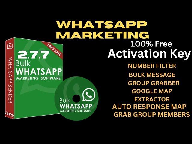 WA Sender Latest Version 2.7.7 | Free Activation Key 1 year WhatsApp Bulk Messaging Activation Key