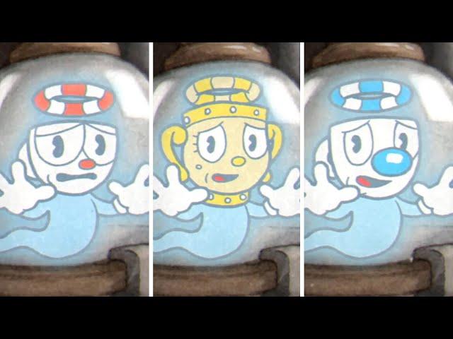 Cuphead DLC - All Endings + Final Boss (The Delicious Last Course)