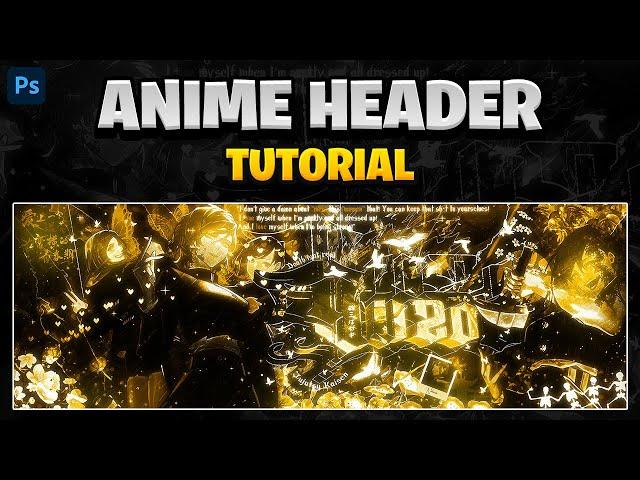 How To Make THE CLEANEST Anime Banners In Photoshop! (QUICK & SIMPLE)