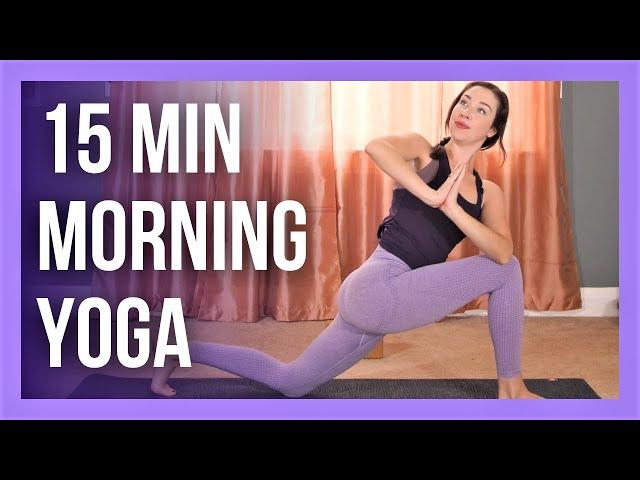 15 min Morning Yoga Practice - FULL BODY Sunrise Yoga Flow