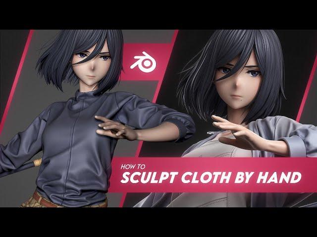 How To Sculpt Cloth By Hand In Blender