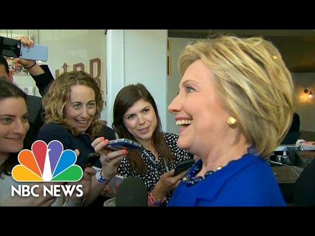Hillary Clinton Won’t Talk About Elizabeth Warren Meeting But Will Talk About Chai | NBC News