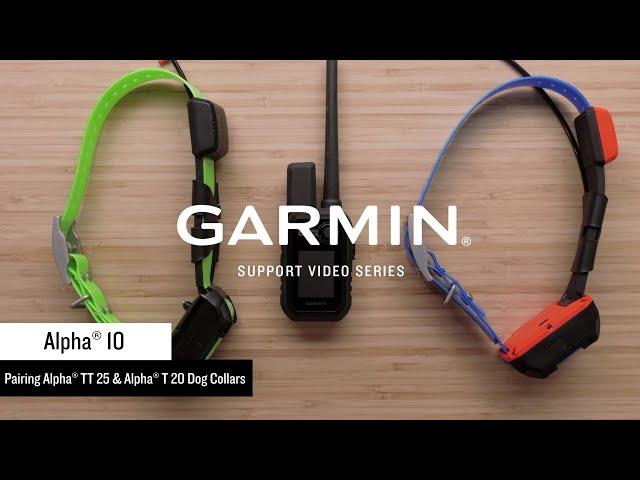 Garmin Support | Alpha® 10 | Pairing with an Alpha® TT 25 or T 20 Collar