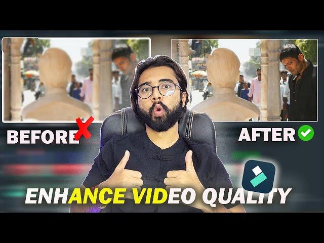 How To Enhance Video Quality In wondershare Filmora || Convert Low Video Quality In Full HD/4K||2024