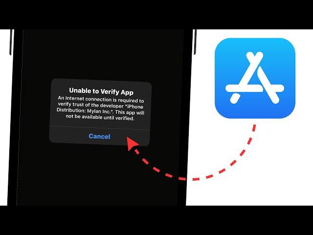 Fix: Unable to Verify App An Internet Connection is Required to Verify iPhone