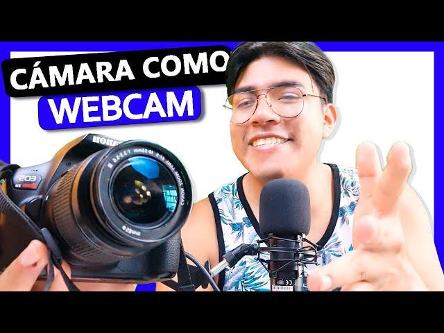  Usar CÁMARA como WEBCAM | EOS Webcam Utility 2024