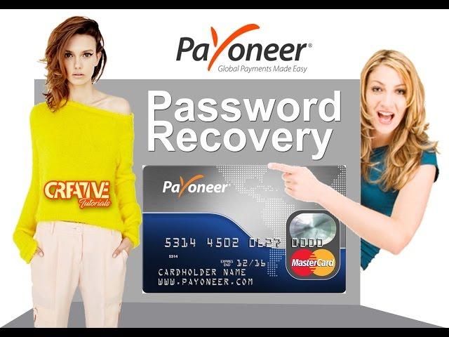 How to Recover Your Payoneer Account Password | Creative Tutorials