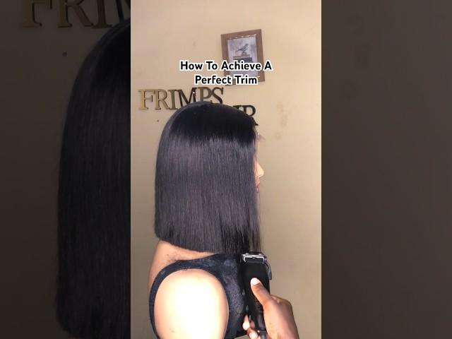 #trim #wigs #shorthair #bluntcut #wigmaker #hairstylist #black #tutorial #howtovideo