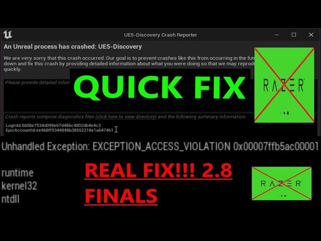 OFFICIAL FIX FOR THE FINALS UNREAL ENGINE 5 CRASH AFTER UPDATE 2.8 (SEE PINNED COMMENT!)