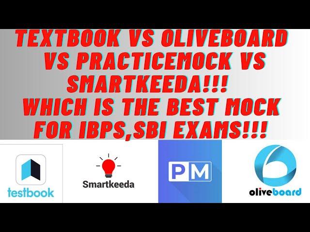 Textbook vs Oliveboard vs PracticeMock vs Smartkeeda! Which is the best mock!!!  #ibpspo2023 #ibps