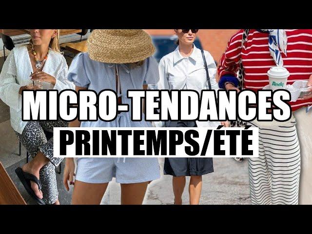 8 MICRO TENDANCES MODE | printemps été 2024