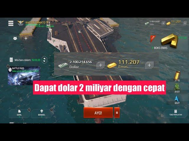 tutorial cara dapat dolar lebih banyak di modern warships