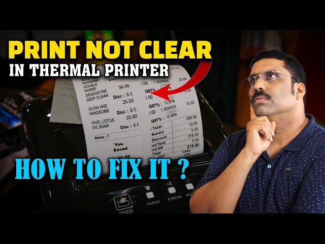 PRINT NOT CLEAR IN THERMAL PRINTER HOW TO FIX? 2023