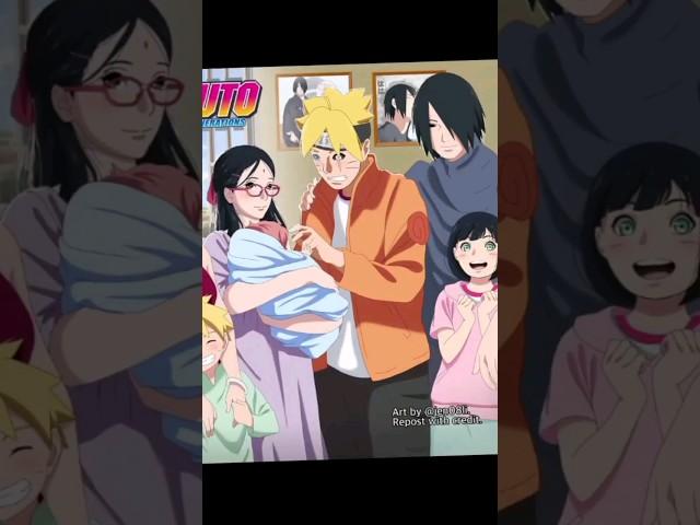 Borusara Kids #boruto #sarada #saruto #sanada #minato #uzumaki #uchiha #uchimaki #family