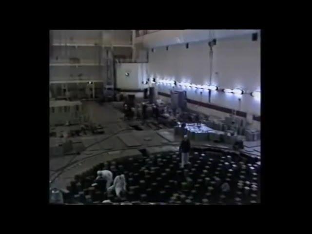 Chernobyl explosion aftermath in turbine hall, reactor hall 3, and other facilities