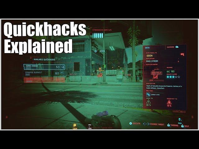 Cyberpunk 2077, Quickhacks and Combat Breach Protocols Explained (Complete Guide)