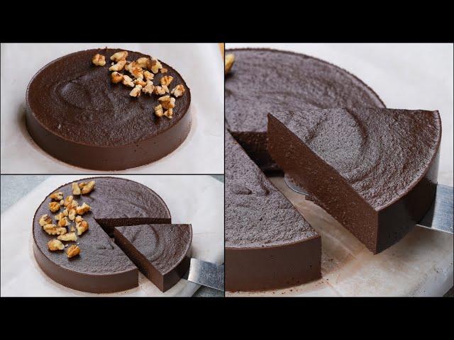 2 Ingredients Mousse Cake Recipe | Chocolate Apple Mousse Cake | Viral Apple Chocolate Mousse Cake