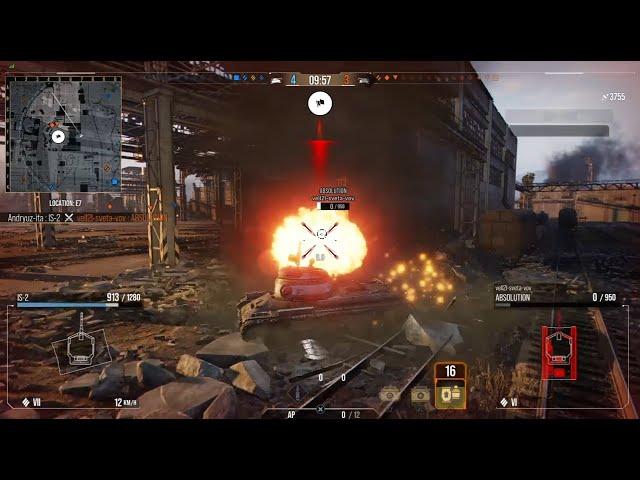 WOT CONSOLE PS4 / IS-2 / Gameplay