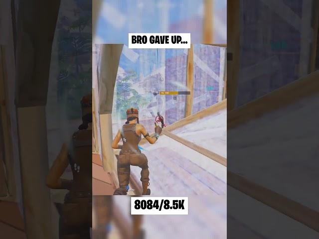 Bro couldn't handle the pressure #fortnite #fortniteclips