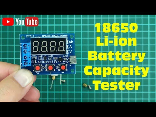 How to make lithium ion battery capacity tester