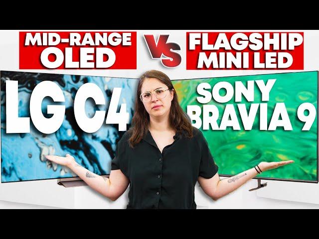 LG C4 OLED vs Sony BRAVIA 9 – Mid-Range OLED vs Flagship LED