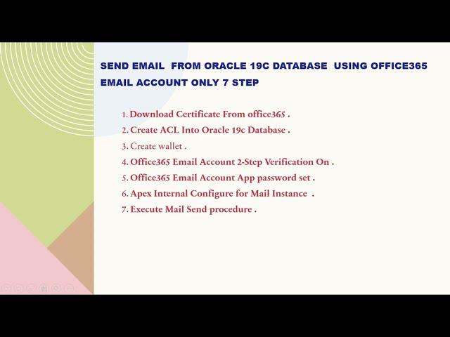 how to  send email from oracle apex