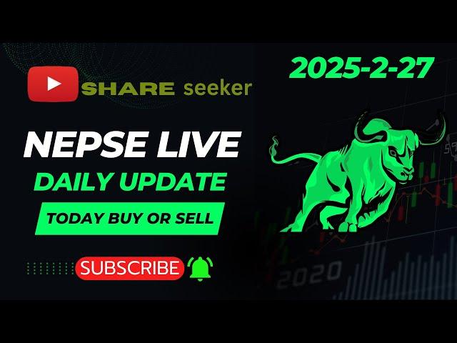 NEPSE  Live |  Daily  Market Update  | Today Best Stock | Live NEPSE |