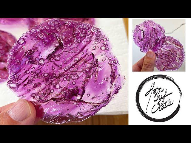 CLEAR RED CABBAGE CHIPS - Beautiful Garnish