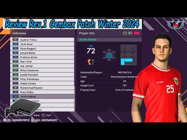 Review File Update Rev 1 Game PES Gembox Patch Season Update Winter Transfer 2024 PS3