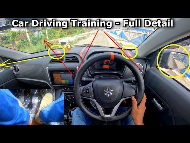 Car Driving Training for Beginners! (Full Detail) Car Left Right Side Judgement Training